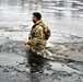 Soldiers participate in cold-water immersion event during CWOC training at Fort McCoy