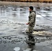 Soldiers participate in cold-water immersion event during CWOC training at Fort McCoy