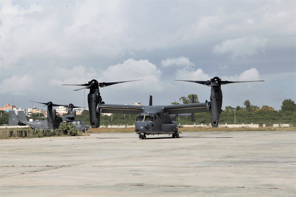 CV-22s operate in Somalia
