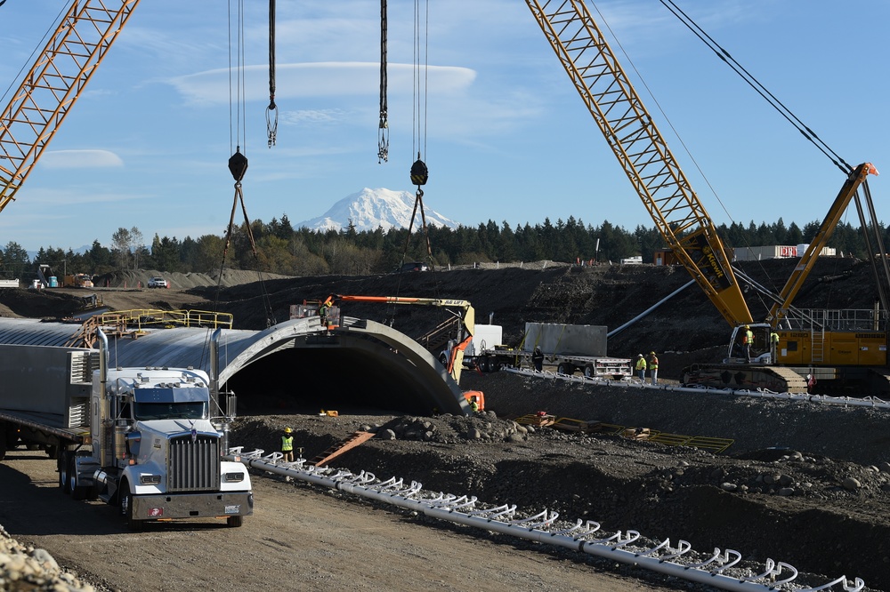 McChord Field runway under construction