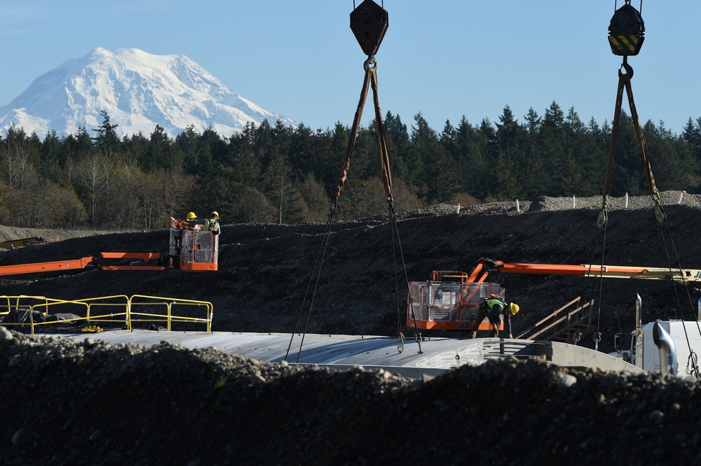 McChord Field runway under construction