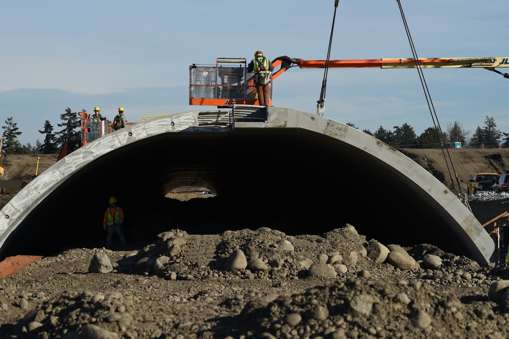 McChord Field runway under construction
