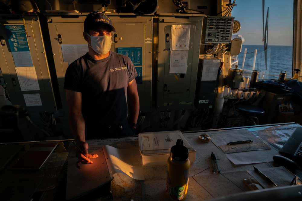 USCGC Waesche transits Pacific Ocean