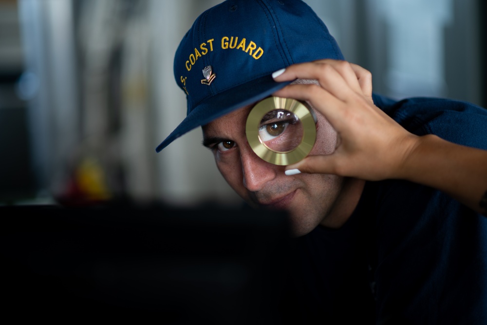 USCGC Waesche transits the Pacific Ocean