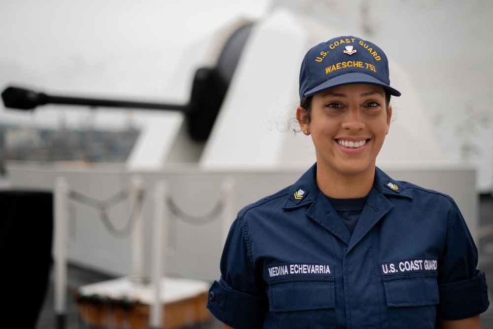 USCGC Waesche effects repairs in Yokosuka, Japan