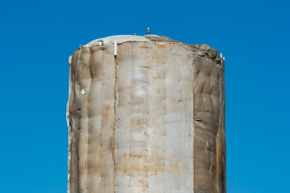 Dover AFB water tower restoration continues