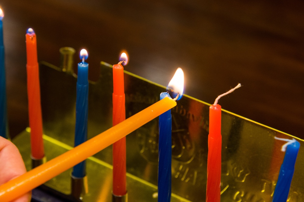 Dover AFB celebrates the eight days of Hanukkah
