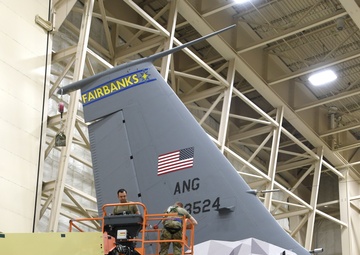 Alaska Air National Guard 168th Wing dedicates KC-135 flagship in honor of Fairbanks community
