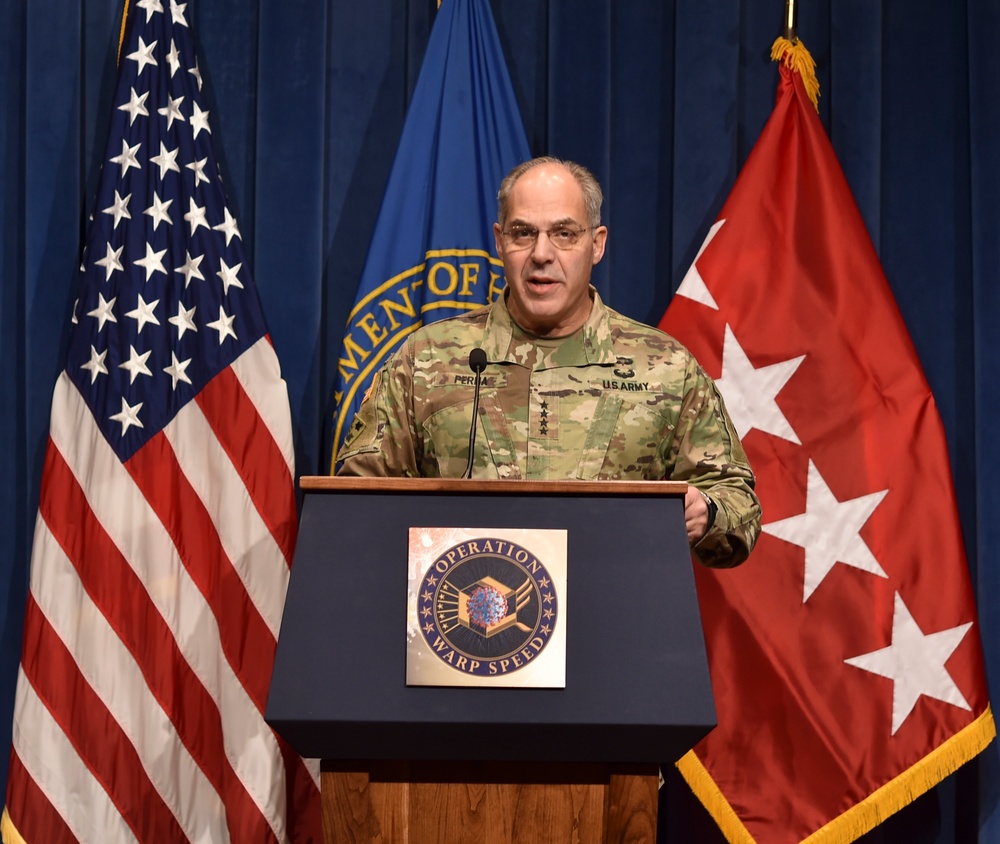 DVIDS Images Gen. Perna Speaks About Distribution of the Moderna