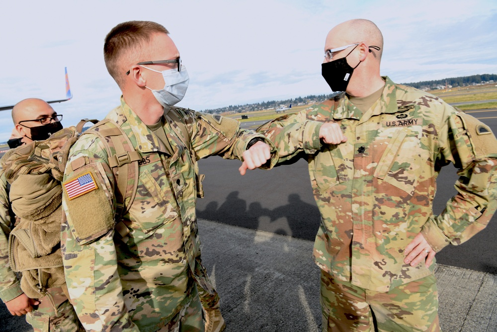 Oregon National Guard Soldiers return from Deployment in Kosovo