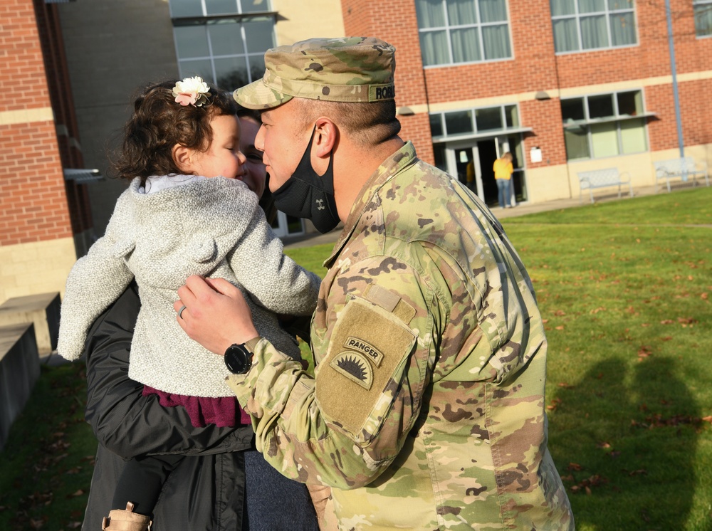 Oregon National Guard Soldiers return from Deployment in Kosovo