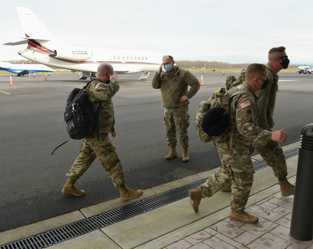 Oregon National Guard Soldiers return from Deployment in Kosovo
