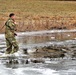 Soldiers participate in cold-water immersion event during CWOC training at Fort McCoy