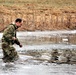 Soldiers participate in cold-water immersion event during CWOC training at Fort McCoy