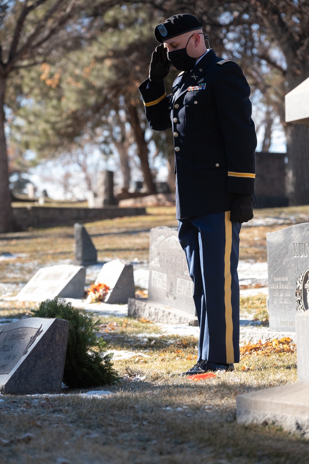 1st SBCT, 4th ID Soldiers participate in National Wreaths Across America Day