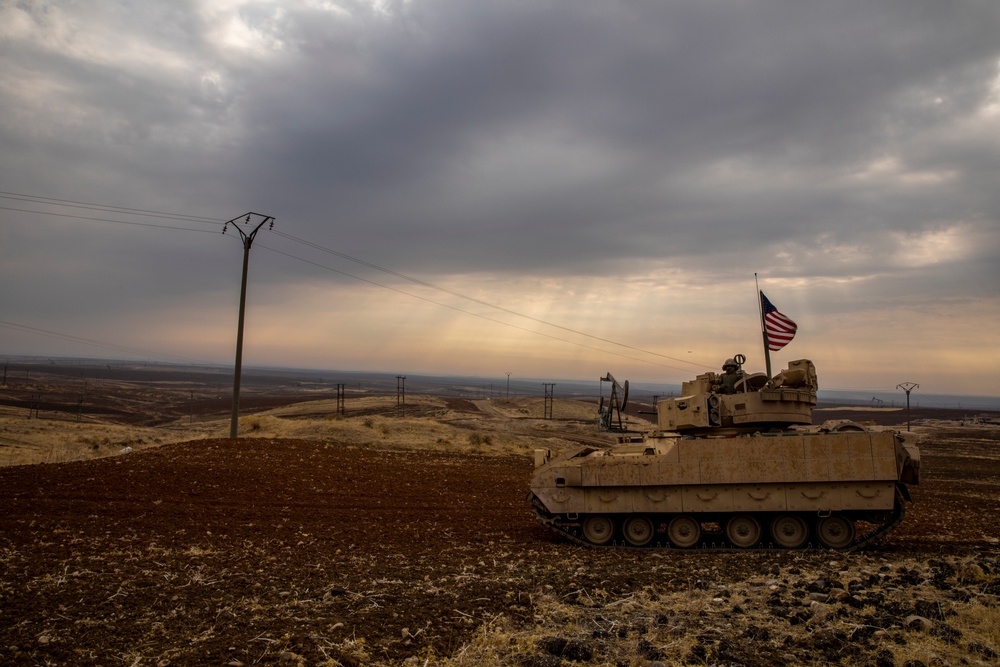 U.S. Soldiers Conduct Area Reconnaissance in NE Syria