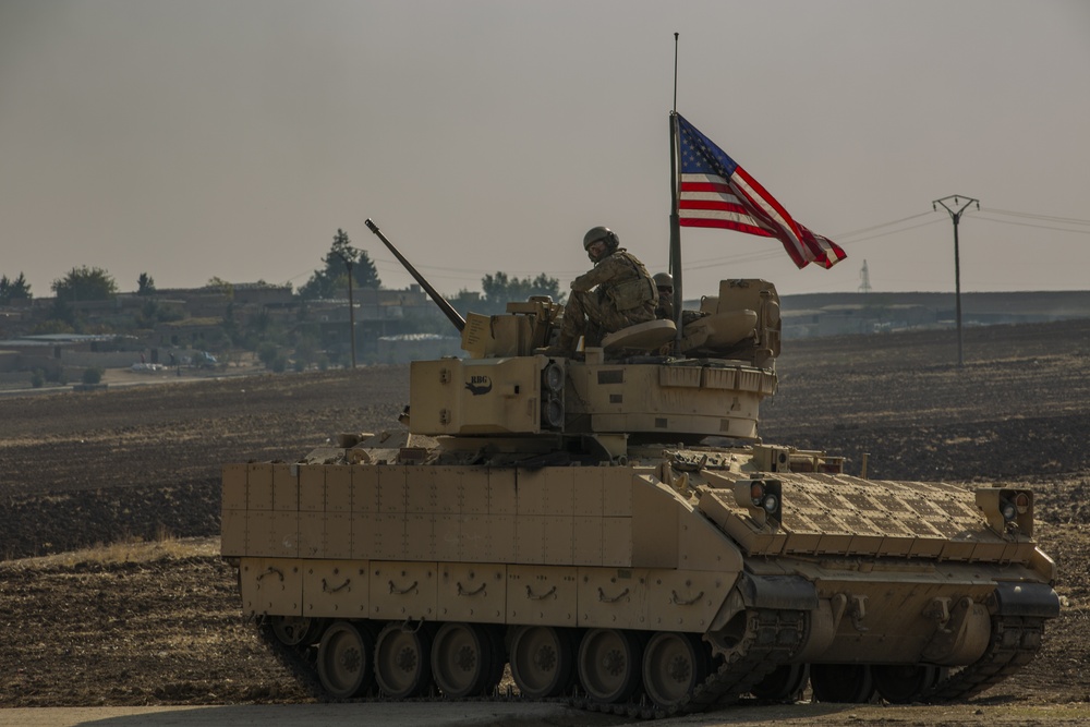 M2 Bradley Infantry Fighting Vehicles in Northeast Syria