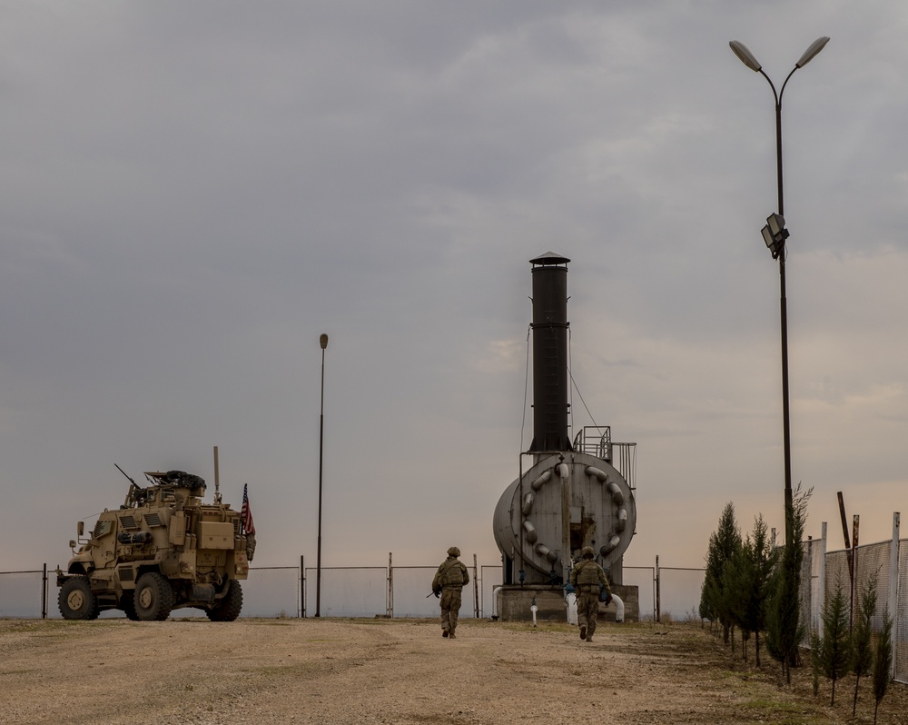 U.S. Soldiers Conduct Area Reconnaissance in NE Syria