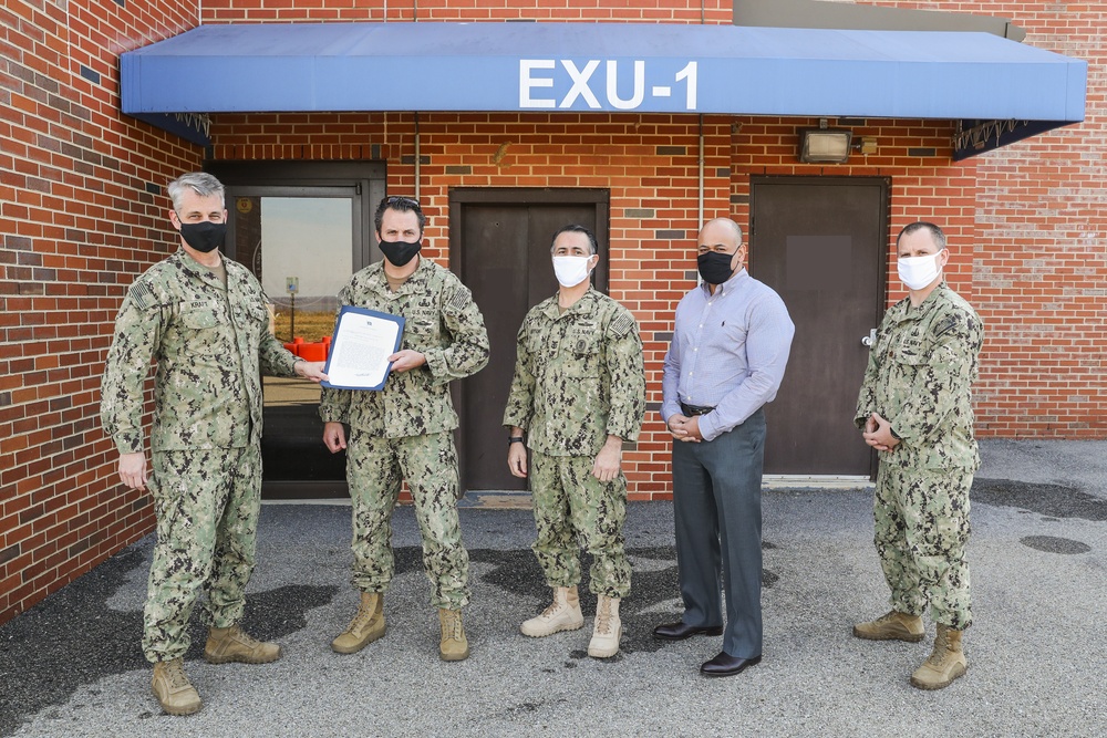 EXU-1 Receives Navy Unit Commendation from Secretary of the Navy