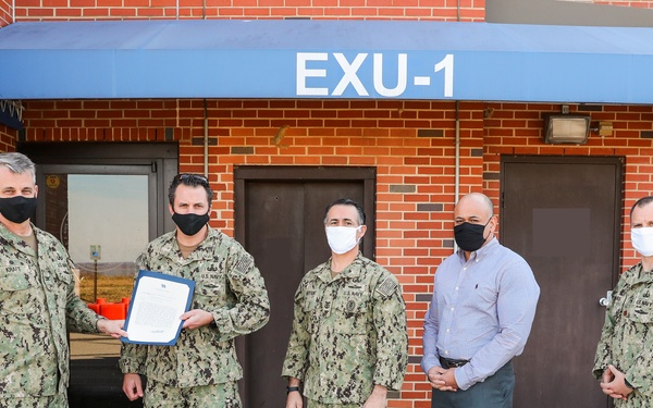 EXU-1 Receives Navy Unit Commendation from Secretary of the Navy