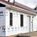 World War II-era buildings under renovation at Fort McCoy