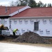 World War II-era buildings under renovation at Fort McCoy