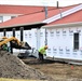 World War II-era buildings under renovation at Fort McCoy