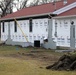 World War II-era buildings under renovation at Fort McCoy