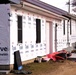 World War II-era buildings under renovation at Fort McCoy