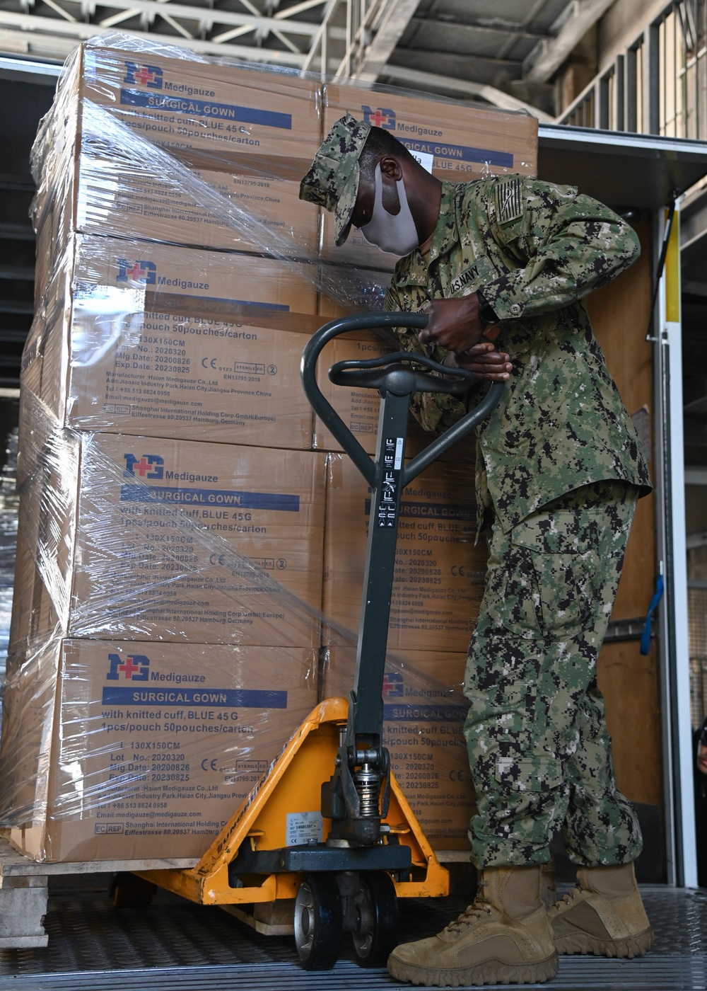 NAS Sigonella Sailors Deliver PPE to Host Nation Hospitals