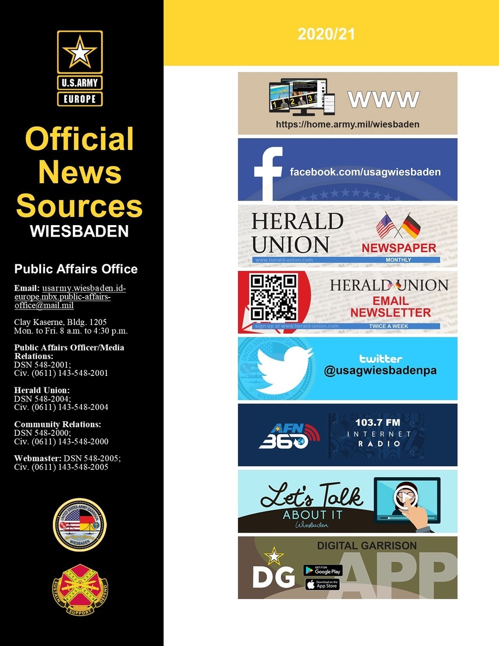 Official news sources keep Wiesbaden community informed