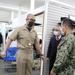 Chief Petty Officer Selectees Safely Get Fitted for their New Uniforms