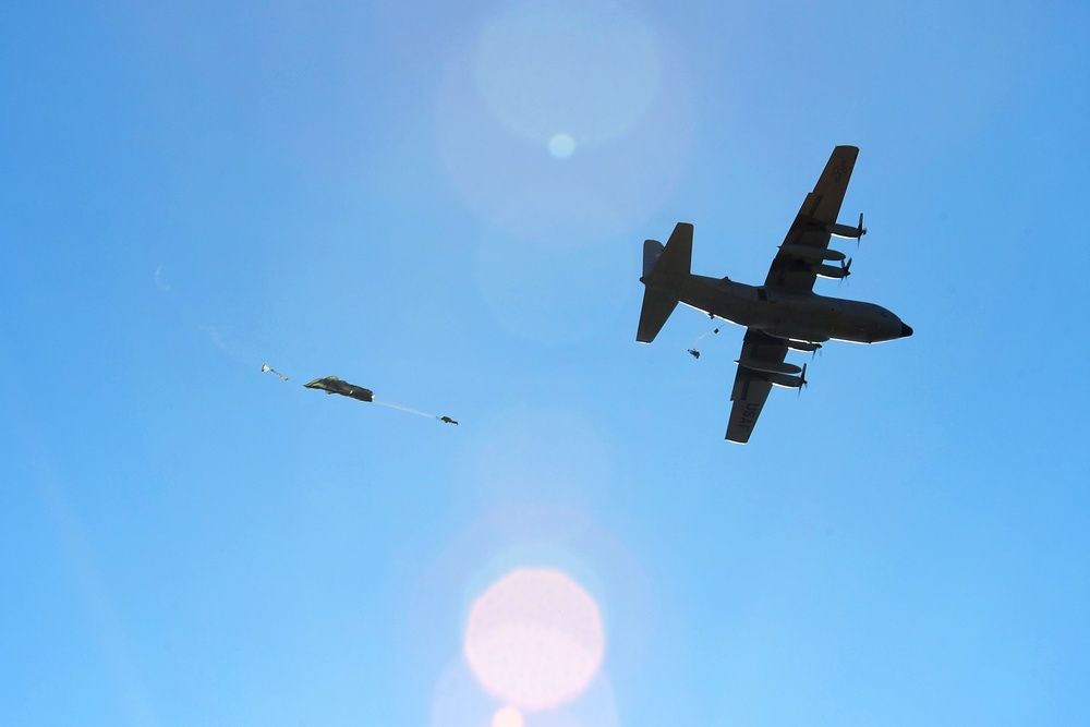 700th Airlift Squadron conducts airdrops at Dobbins