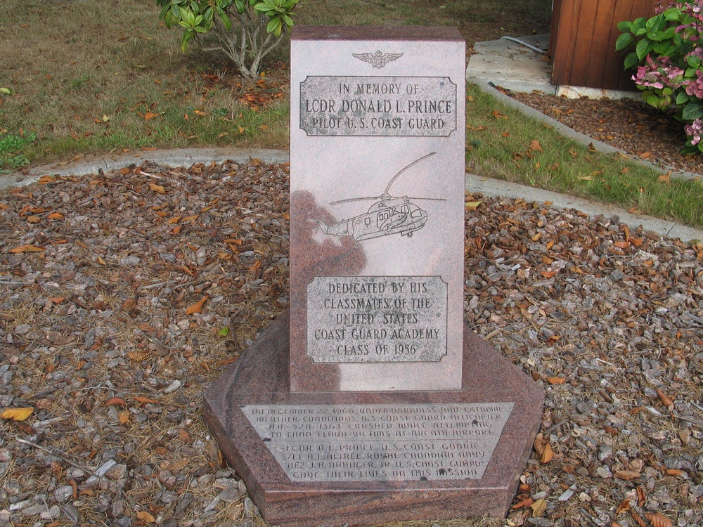 Coast Guard memorial of lost 1964 helicopter crew