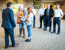 Family member delivers sensory bags to FCFD