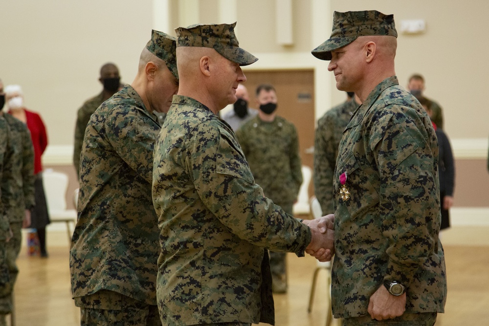 MCIEAST-MCB Camp Lejeune bids farewell to Metzger, welcomes Tellez during relief and appointment ceremony