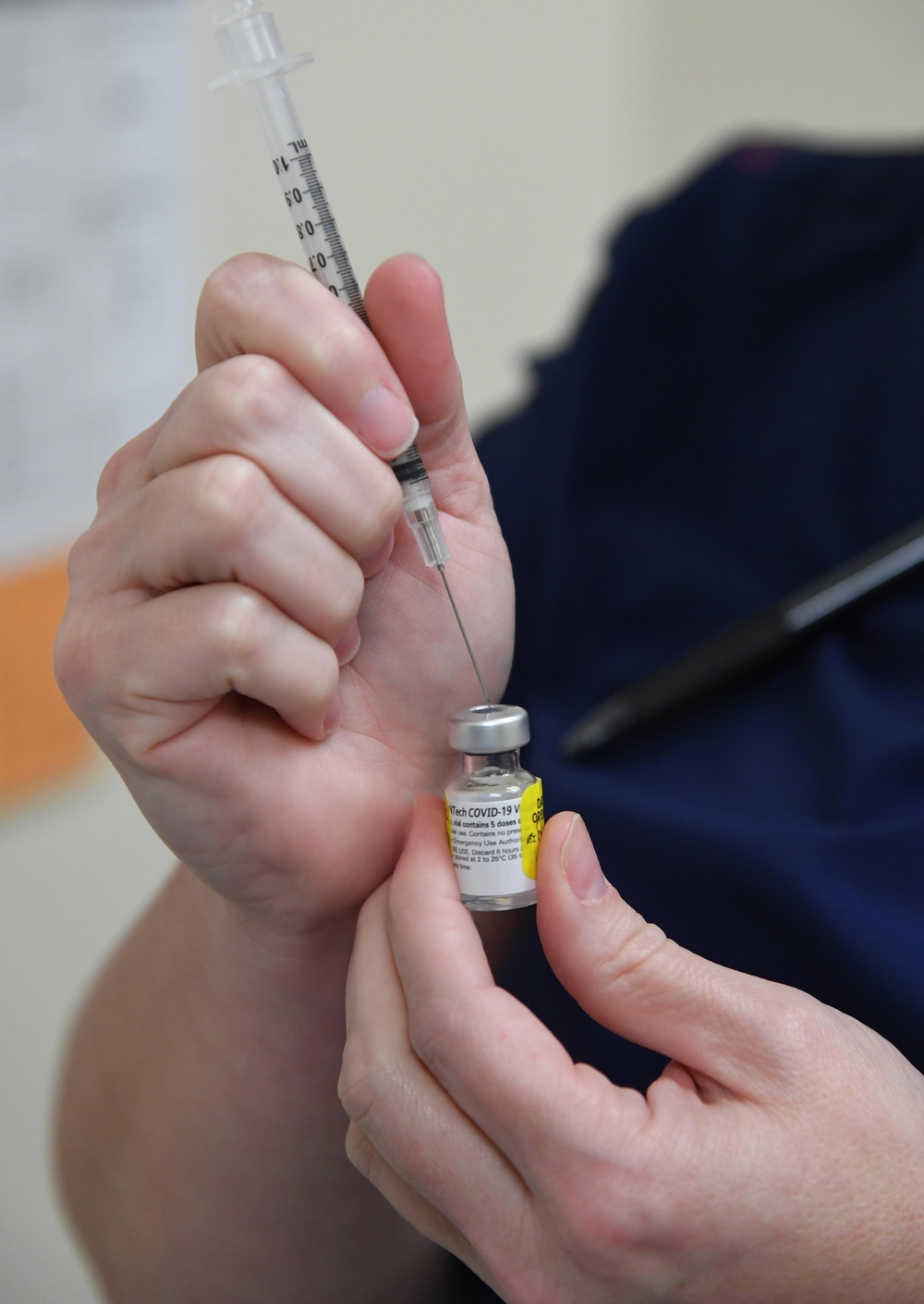Dragon medics receive COVID-19 vaccine