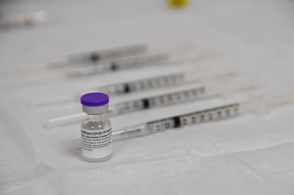 Dragon medics receive COVID-19 vaccine