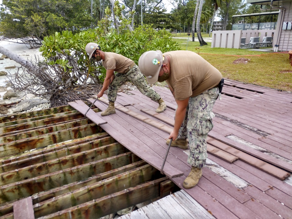 Seabees Use Construction Skills to Support NSF Diego Garcia