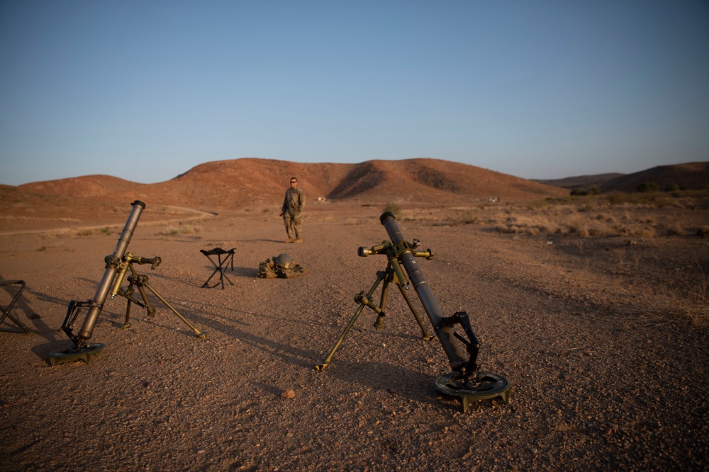 EARF conducts a mortar live fire exercise