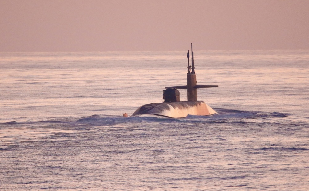 SSGN GEORGIA (SSGN 729) TRANSITS ARABIAN GULF