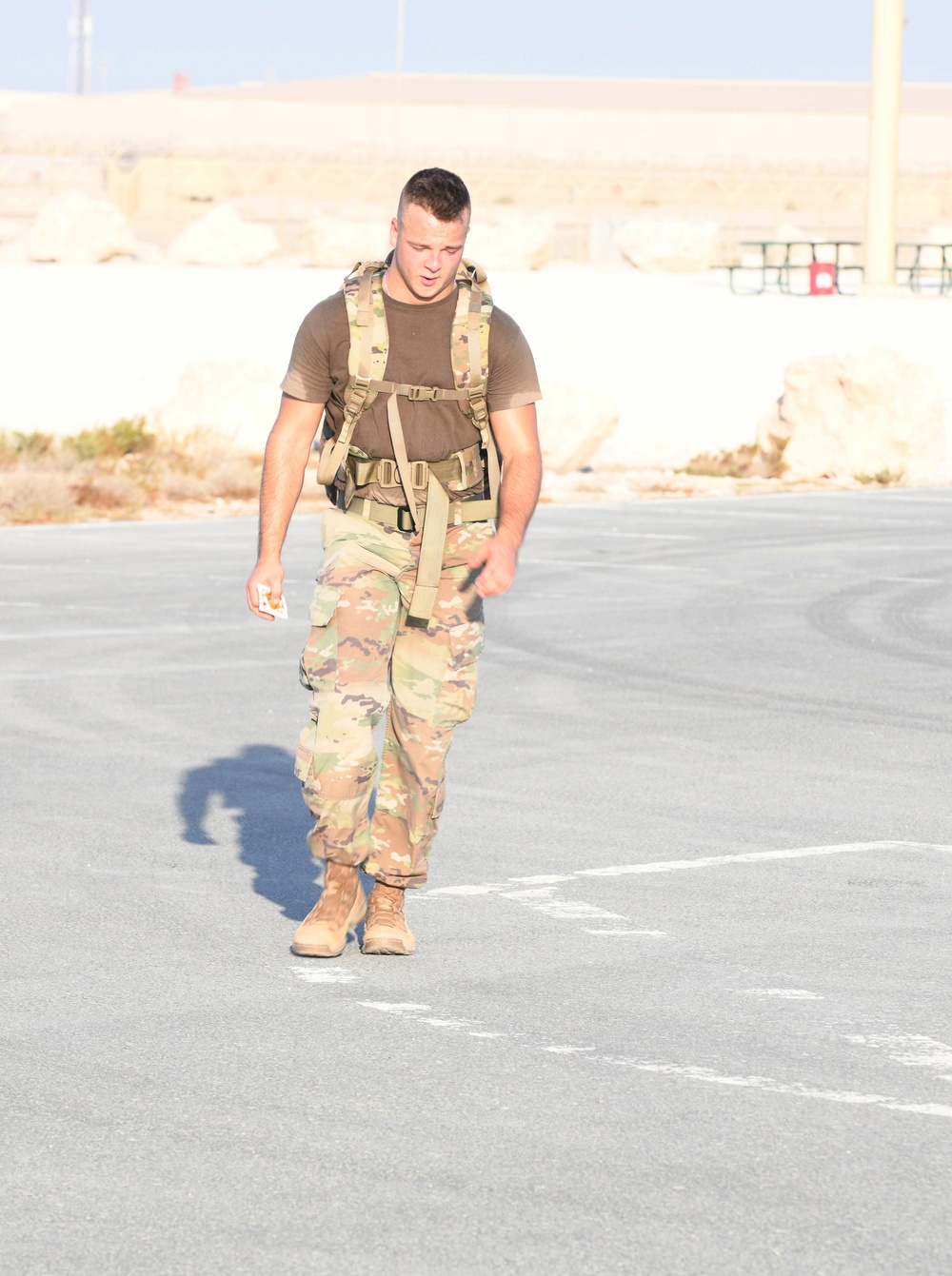 Al Udeid AB coalition forces complete 18.6-mile Norwegian foot march