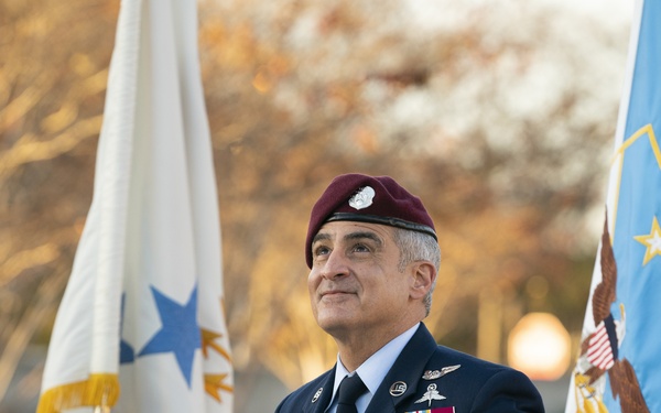 SEAC Ramon &quot;CZ&quot; Colon-Lopez reenlistment ceremony at the Pentagon Memorial