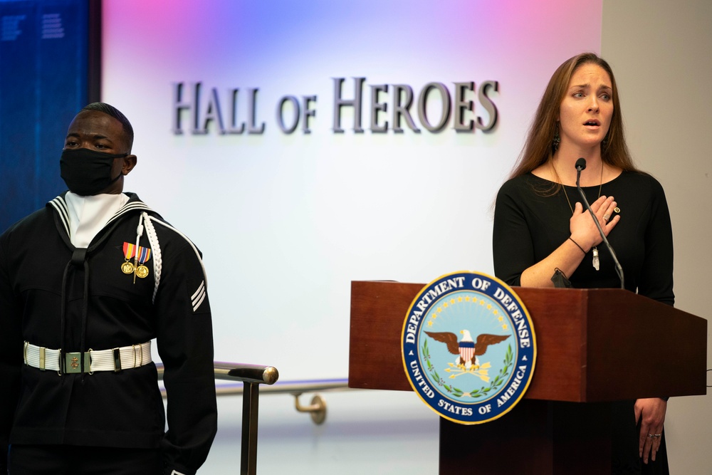Gold Star Families Pentagon display unveiling ceremony