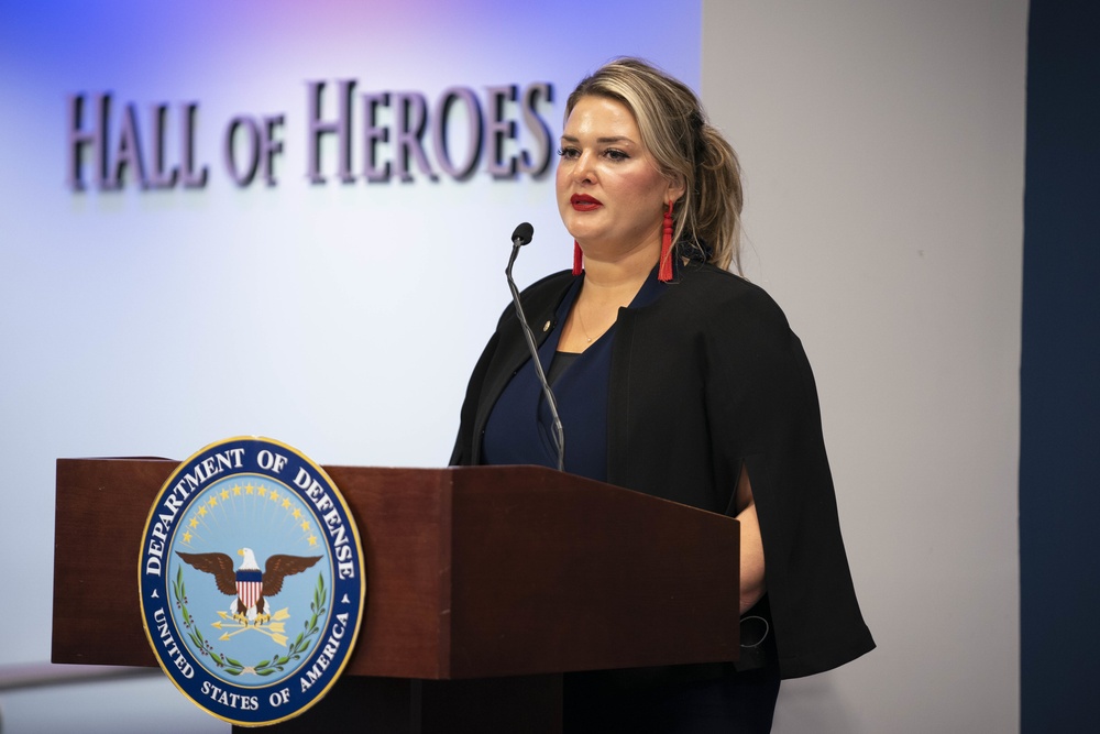 Gold Star Families Pentagon display unveiling ceremony