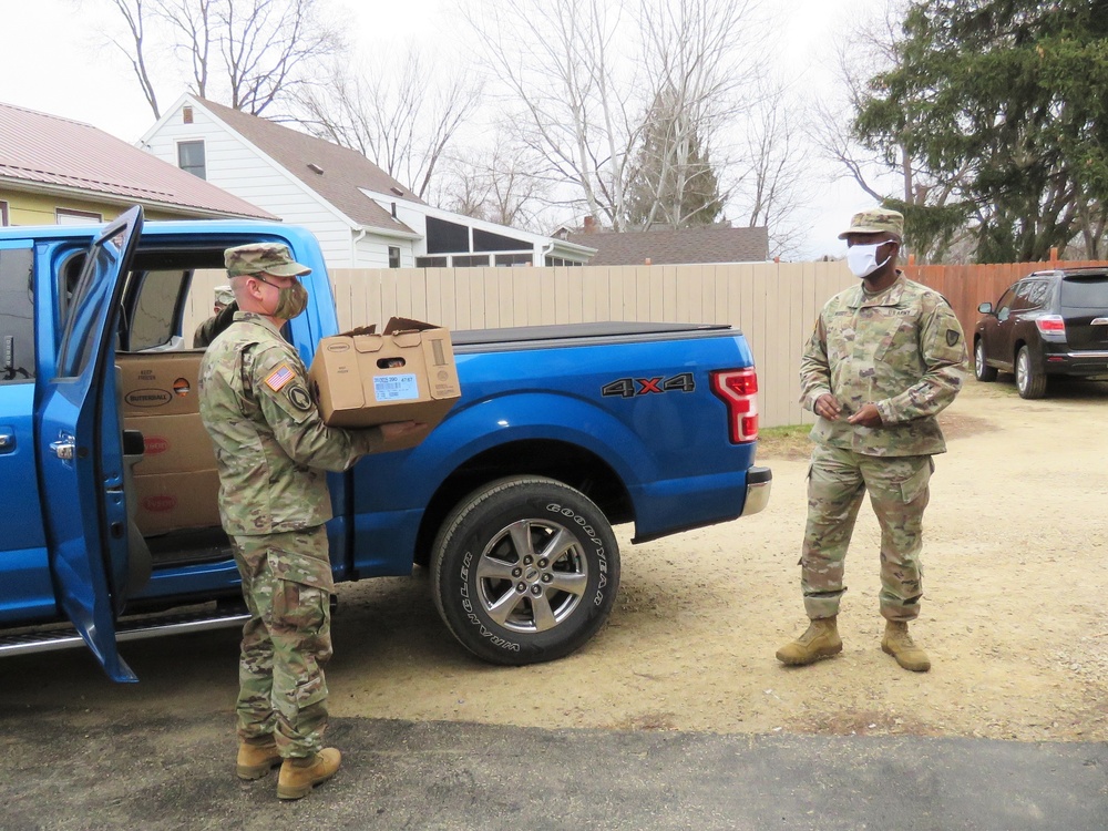 Fort McCoy personnel make third food donation to local food pantries