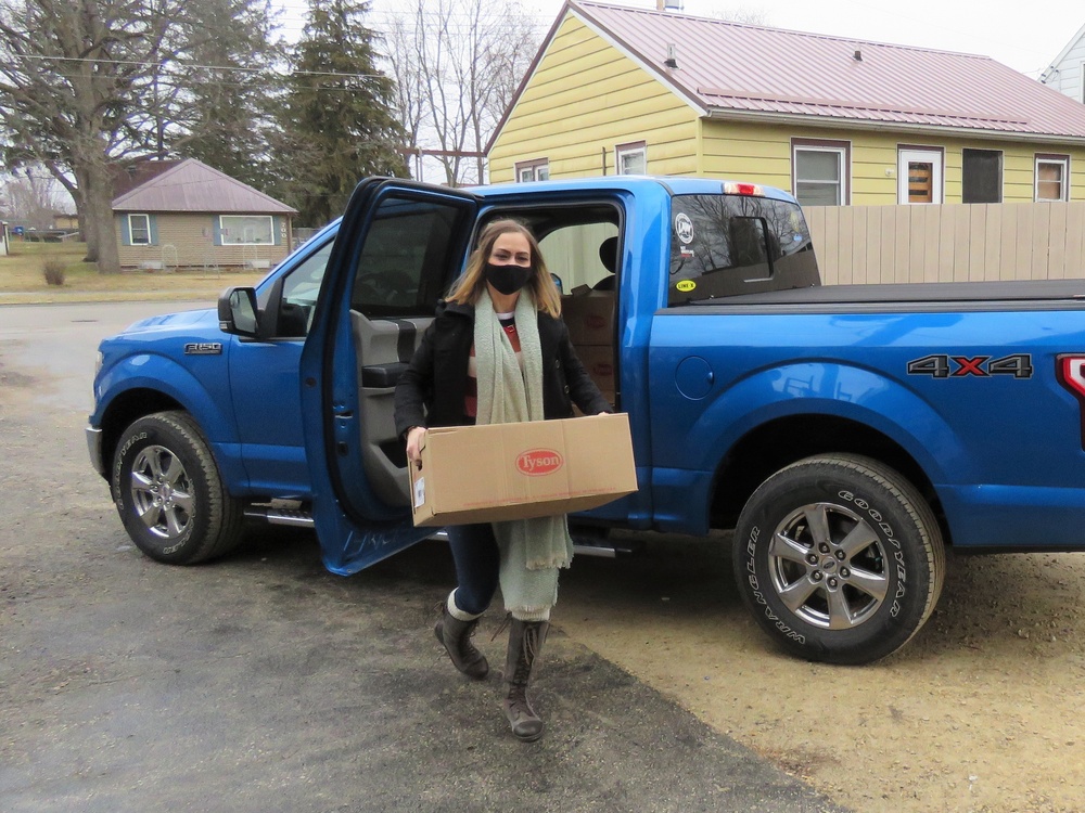 Fort McCoy personnel make third food donation to local food pantries