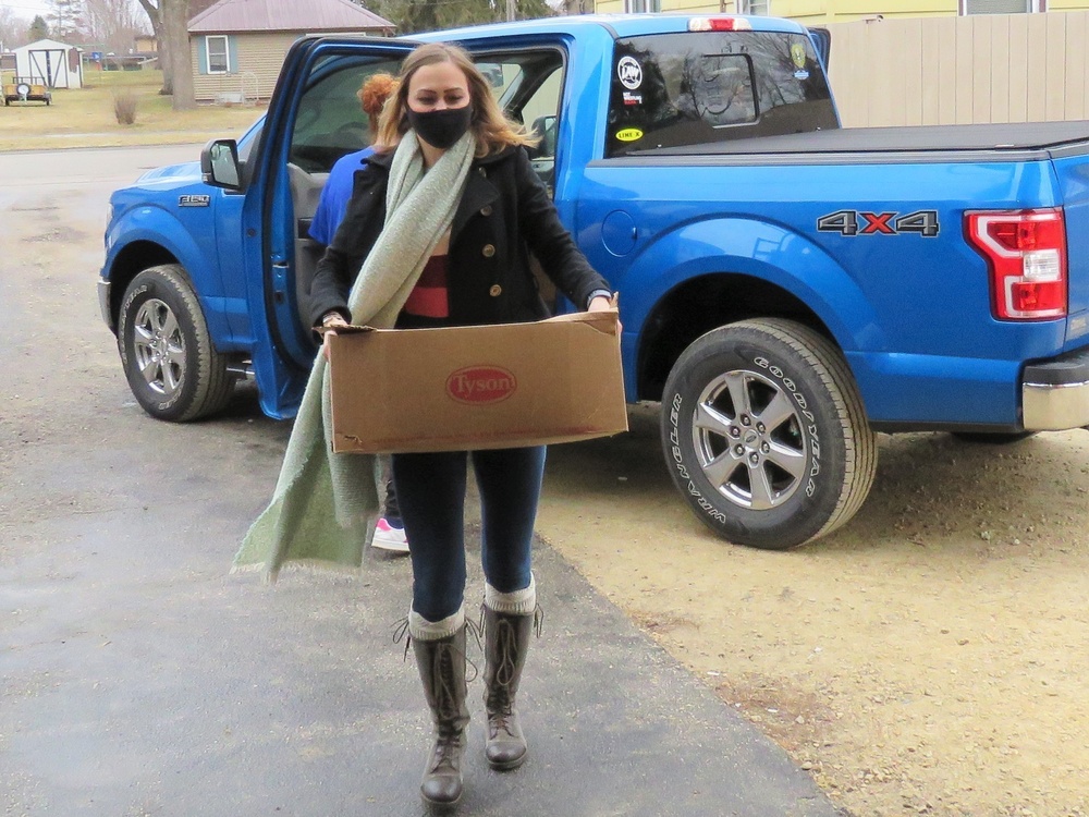 Fort McCoy personnel make third food donation to local food pantries