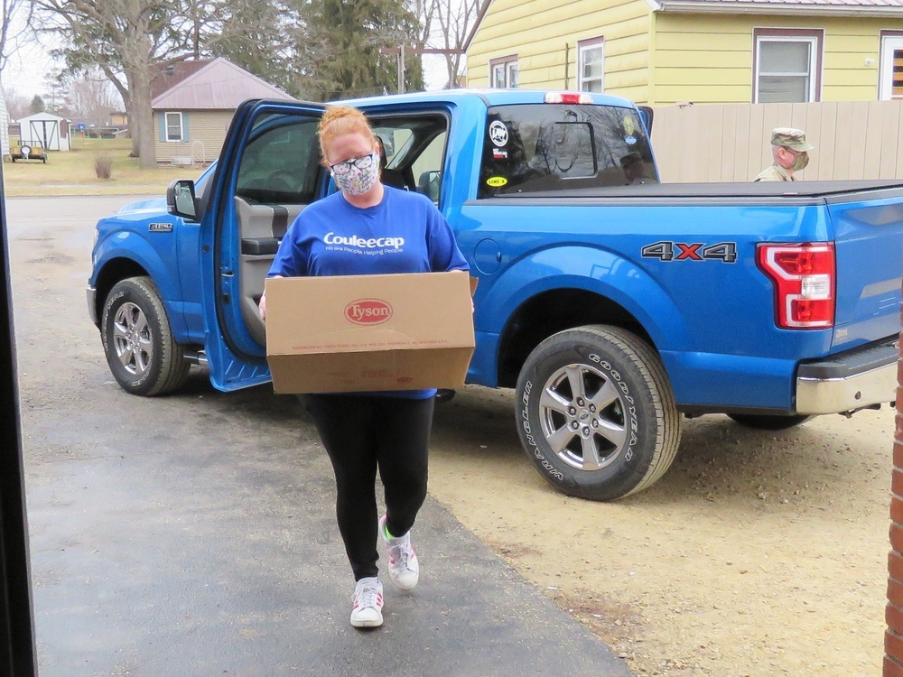 Fort McCoy personnel make third food donation to local food pantries