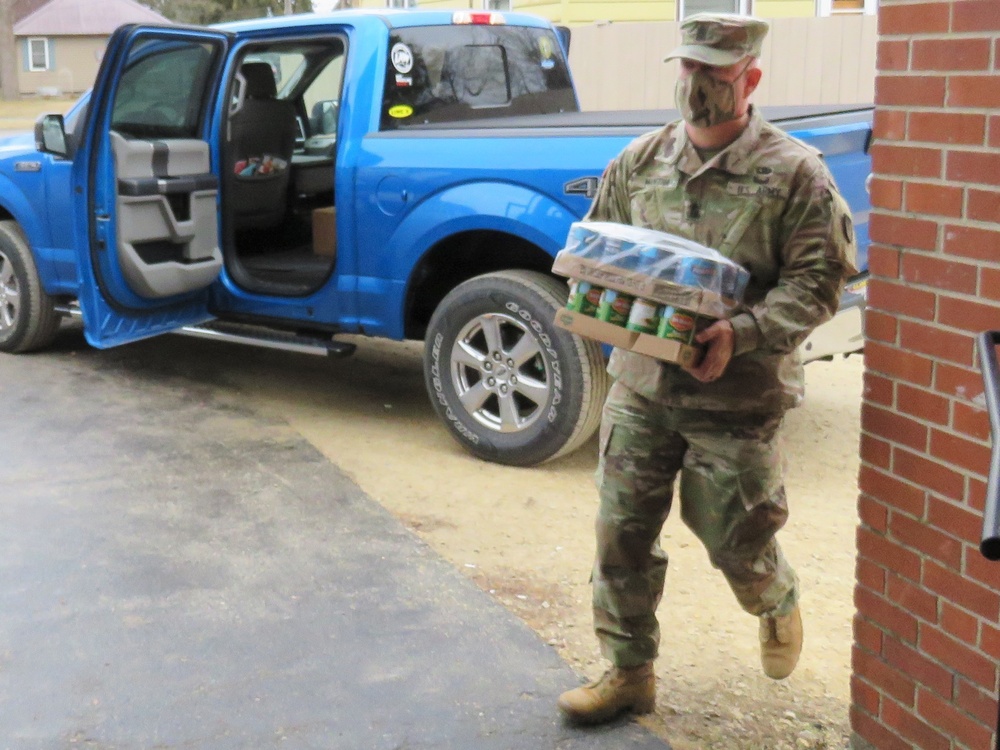 Fort McCoy personnel make third food donation to local food pantries